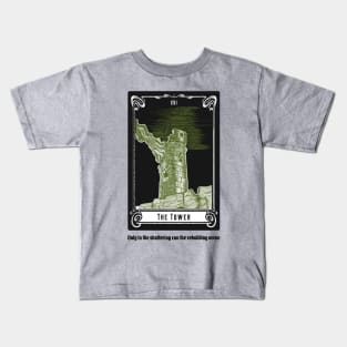 The Tower Tarot Card Kids T-Shirt